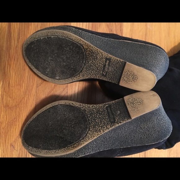 Black wedge heel boots - Picture 4 of 8